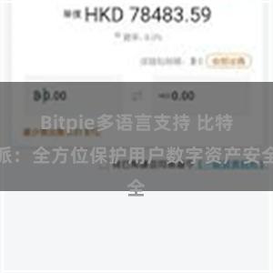 Bitpie多语言支持 比特派：全方位保护用户数字资产安全