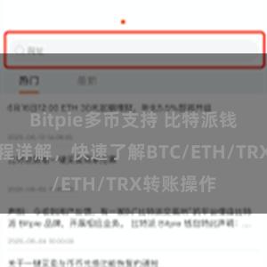 Bitpie多币支持 比特派钱包转账教程详解，快速了解BTC/ETH/TRX转账操作